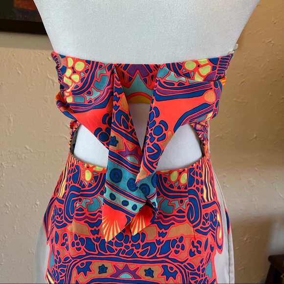 Mara Hoffman | Strapless Silk Tie Back Dress - Picture 7 of 15